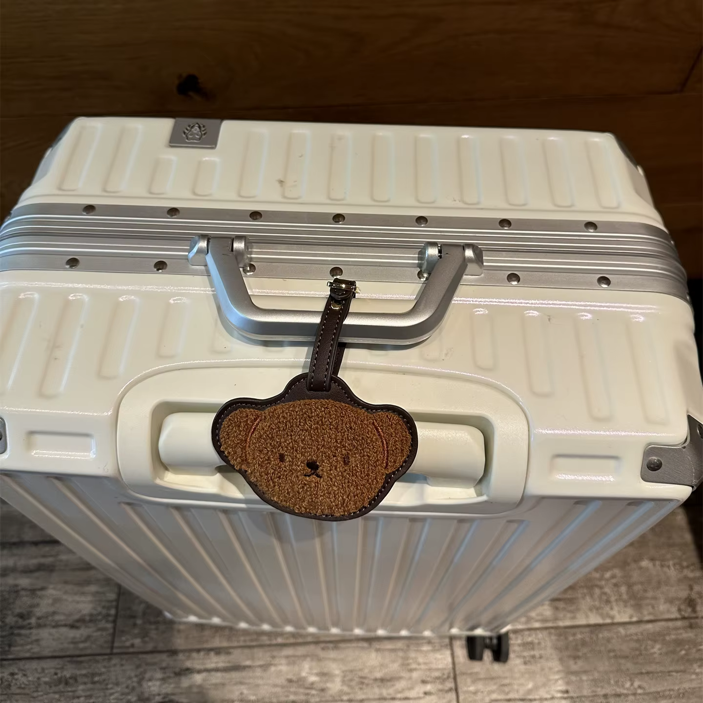 Étiquette de bagage en cuir brodée Miffy Boris Kawaii, anti-perte, pour identification nominative à 