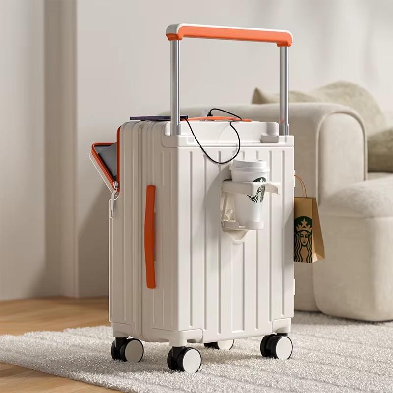 KO-KU bagage à roulettes large 28 ''valise de grande taille ouverture avant boîtier de chariot 20'' 