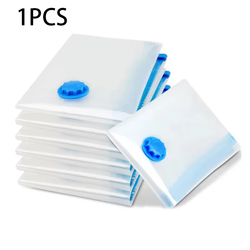 Sac de rangement sous vide épaissi pour vêtements, pliable, compressible, transparent, pour couettes