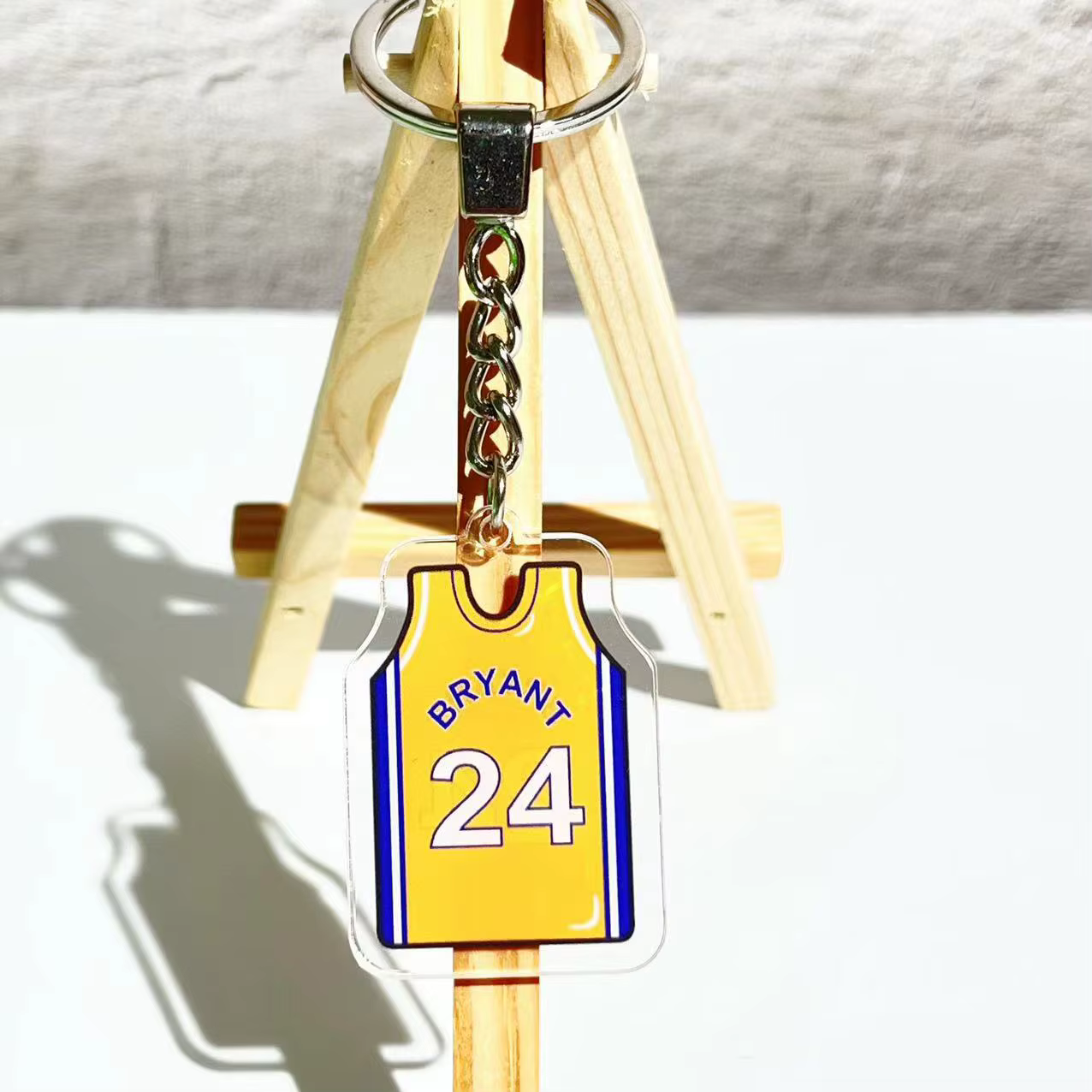 Porte-clés pour les Fans de basket-ball créatif acrylique étoiles de basket-ball maillots porte-clés