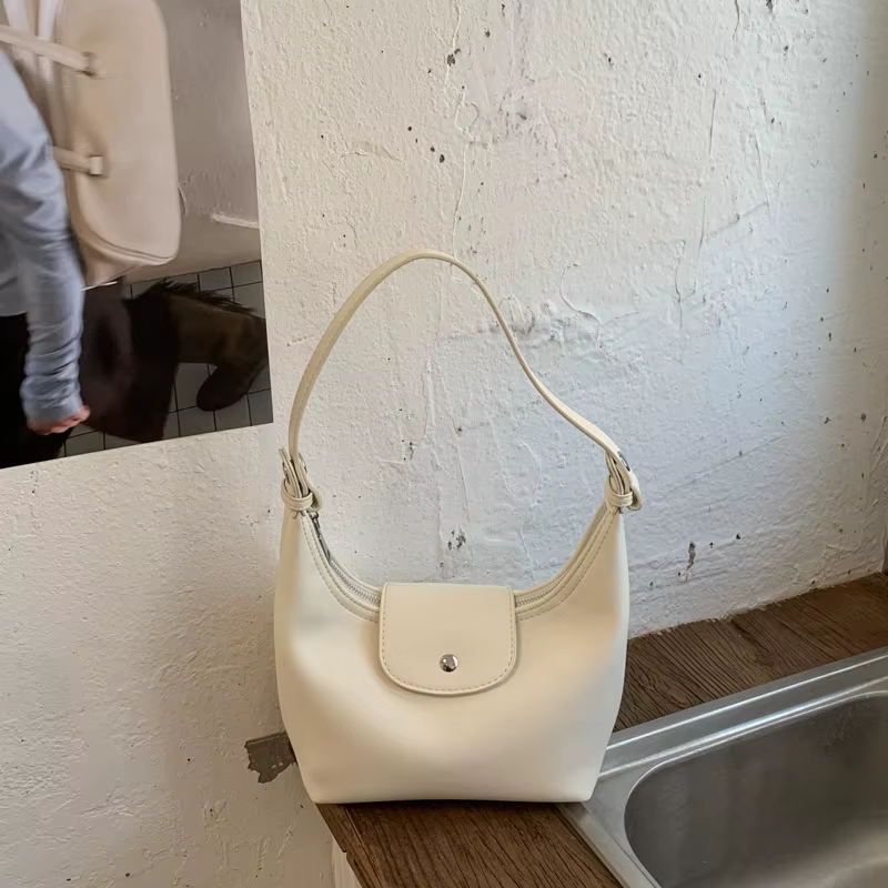 Sac à main français tendance en forme de dumpling, sac polyvalent à porter sous le bras, sac à main 