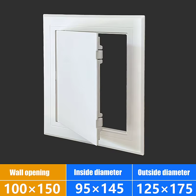 Panneau d'accès trou d'inspection portes d'accès en PVC mur plafond couvercle de trappe blanc Port d