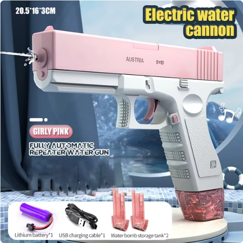 Sac à dos pistolet à eau électrique, pistolet à eau de tir entièrement automatique, jouets pour homm