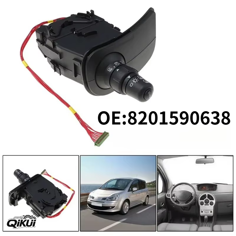Accessoires de voiture OEM 8201590638, interrupteur de clignotant de phare pour Renault Kangoo III 1