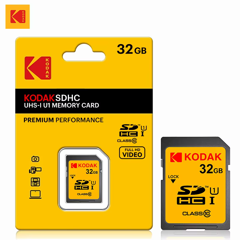 KODAK haute vitesse classe 10 carte SD 32GB 64GB 128GB carte sd carte mémoire SDHC SDXC Flash usb cl