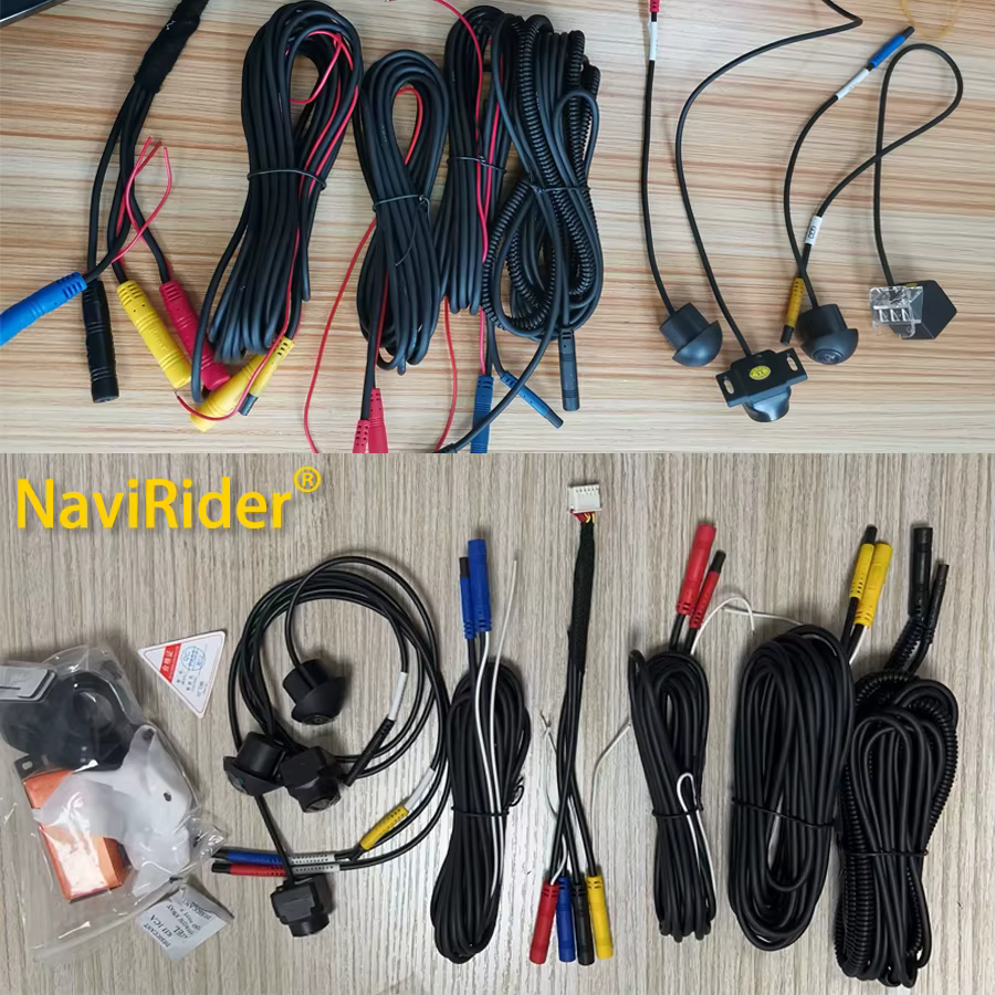 Caméra 360 pour voiture, 1080p, système de vue Surround 3D WDR, enregistreur DVR à 4 canaux, accesso