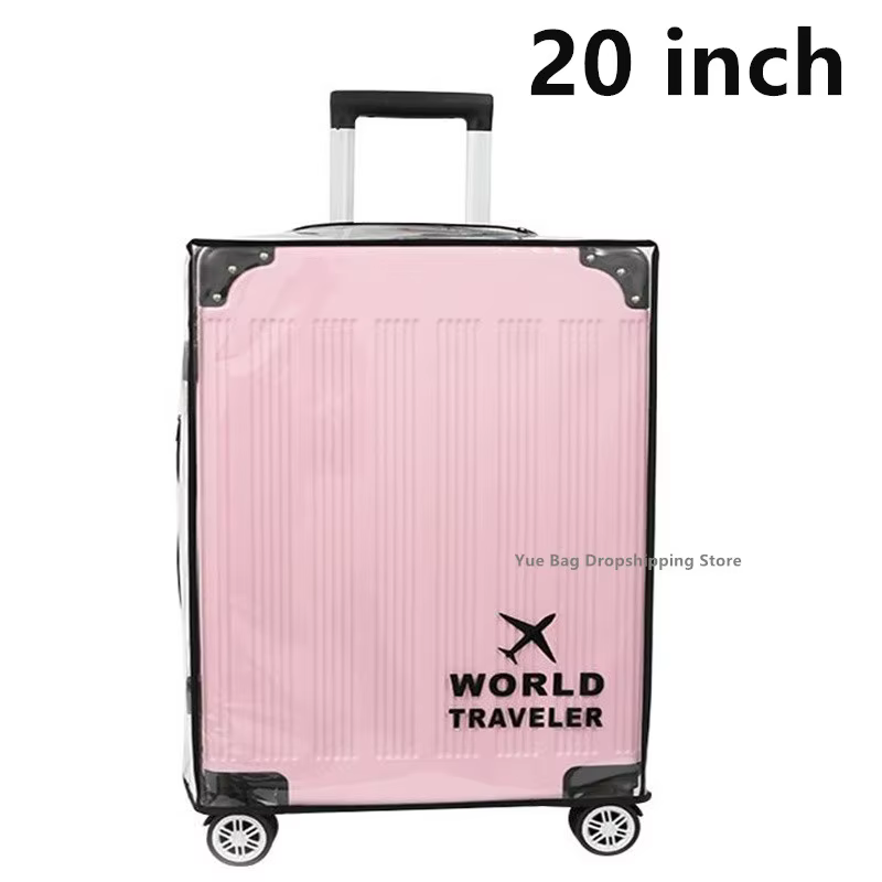 Housse de protection transparente pour bagages de voyage, housses de valise étanches, anti-poussière