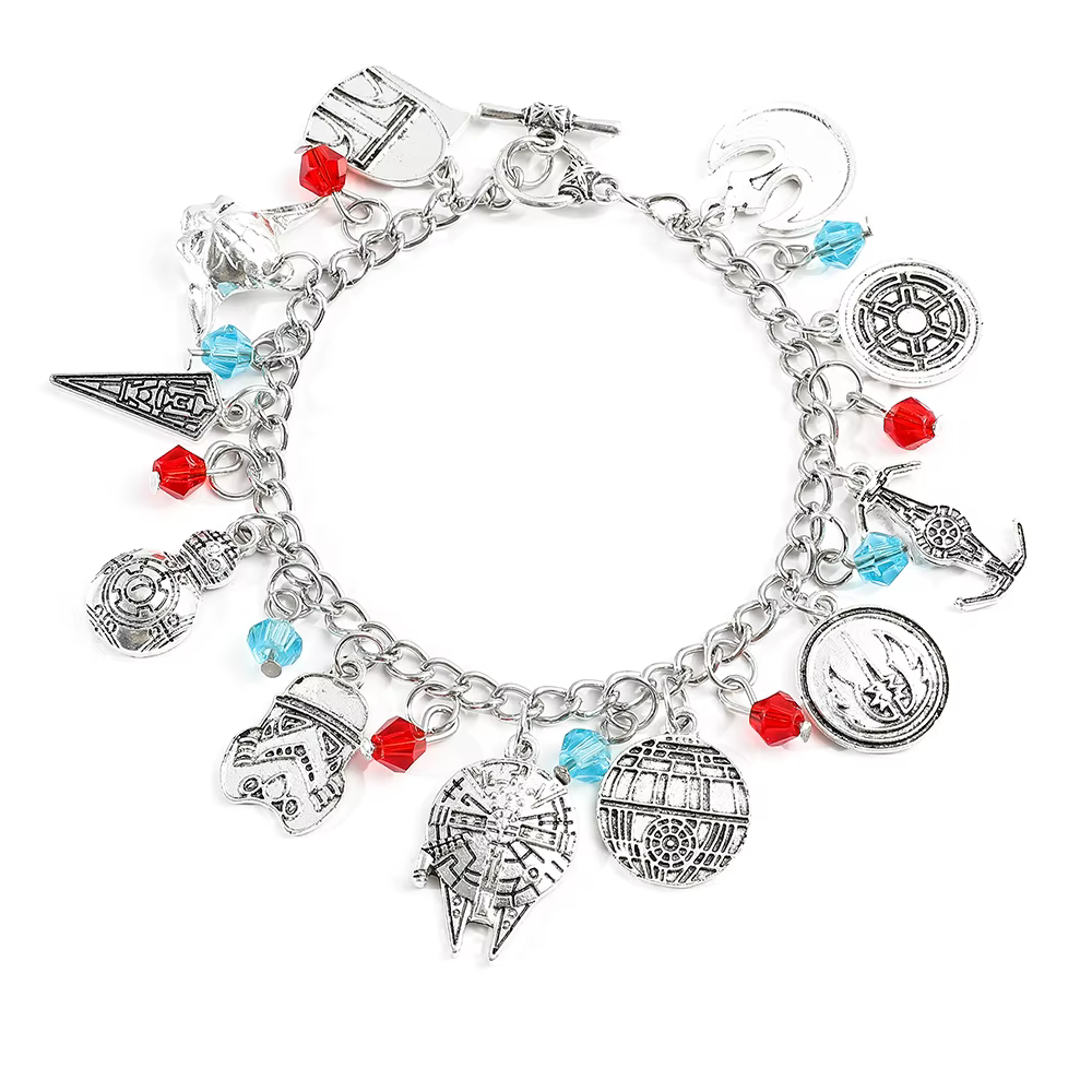 Bracelet Star VANMillennium Falcon, pendentif étoile de la mort, Stormtrooper impérial, Destroyer, c