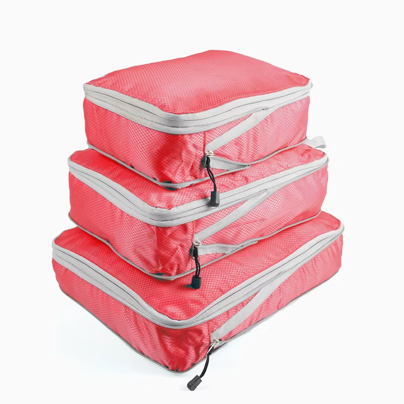 Sac de rangement de voyage, Cubes d'emballage compressibles, valise de voyage, organisateur de bagag