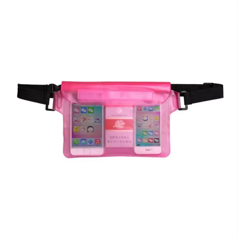 Sac de plage étanche, sac banane anti-sable pour femmes, sac sec flottant pour téléphone, passeport,