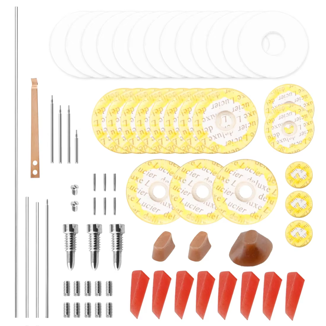 Accessoire de réparation de flûte 70 pièces/ensemble, outils spécialisés d'entretien de flûte, répar