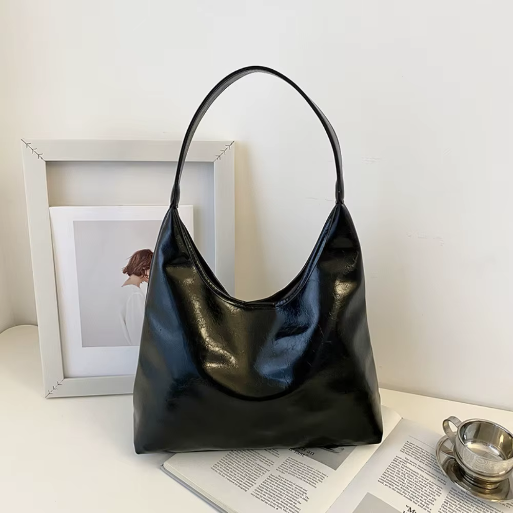 Sac Hobo rouge vin tendance, sac sous les bras Vintage de grande capacité, fourre-tout Simple à band