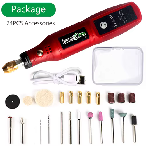 Kit d'outils rotatifs sans fil USB, stylo de gravure sur bois, bricolage pour bijoux, métal et verre