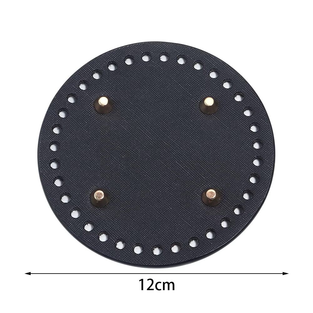 12 /15 /18cm sac rond bas Shaper Rivets sac Crochet tissé à la main bricolage pour coussin fait à la
