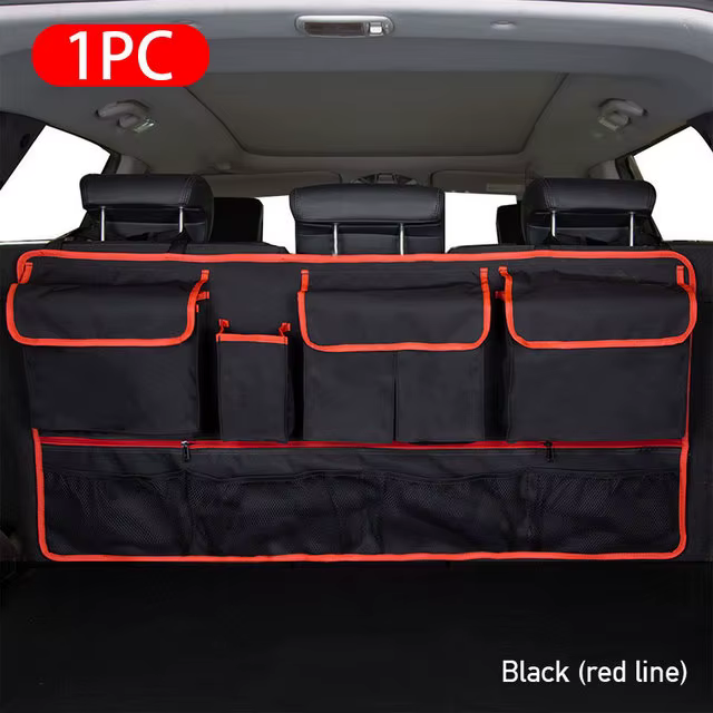 Sac de rangement de grande capacité pour siège arrière de voiture, sac de rangement et de rangement 