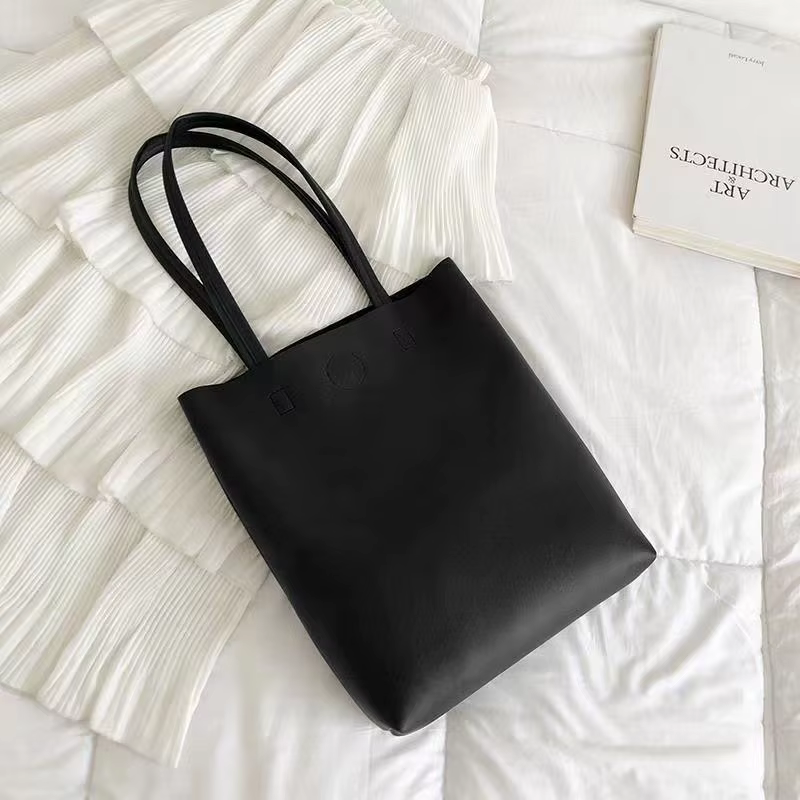Sacs fourre-tout de banlieue de grande capacité en couleur unie coréenne, sac à main à bandoulière e