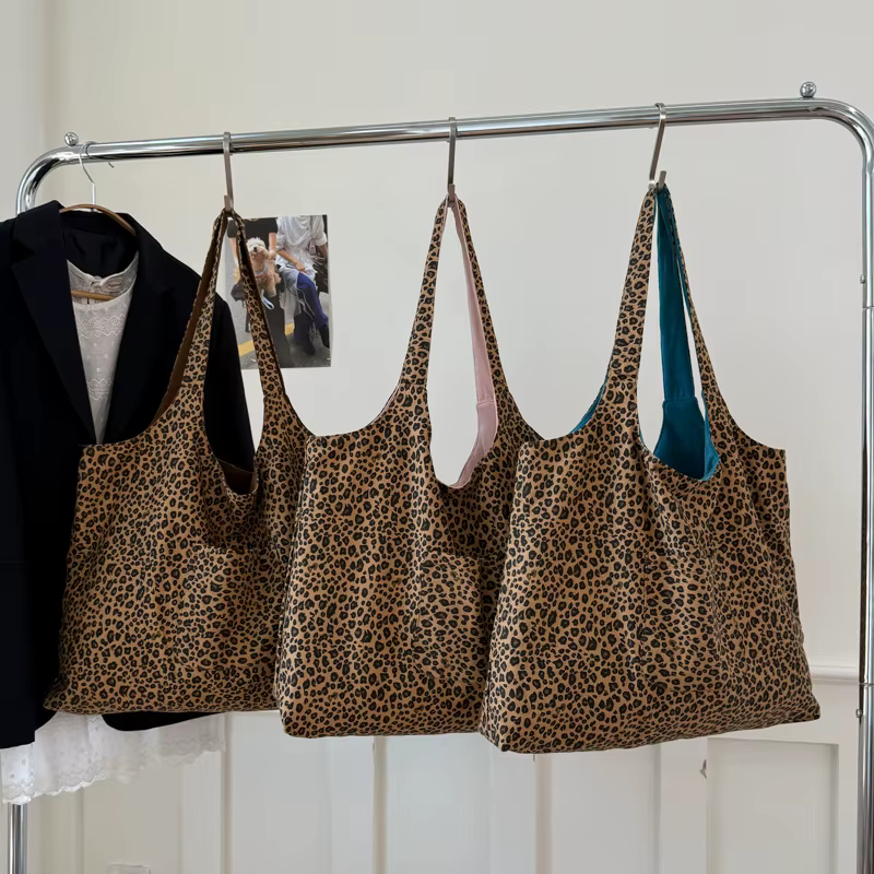 Sac à bandoulière imprimé léopard pour femmes