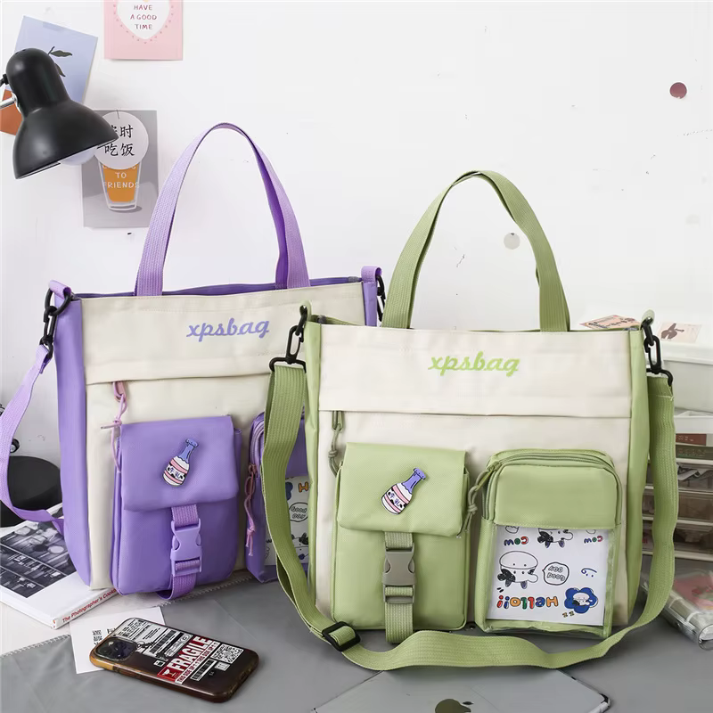 Sacs à main en toile de Nylon imperméables pour jeunes femmes