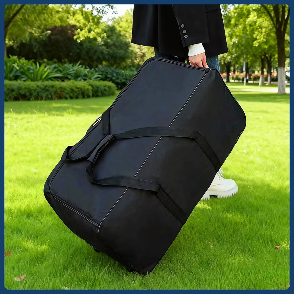 Sac à bagages à roulettes de grande capacité – Sac de voyage léger et étanche avec option portable