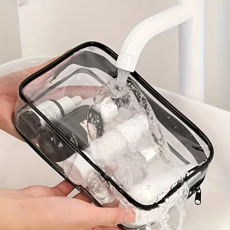 1 pièce Trousse de maquillage transparente