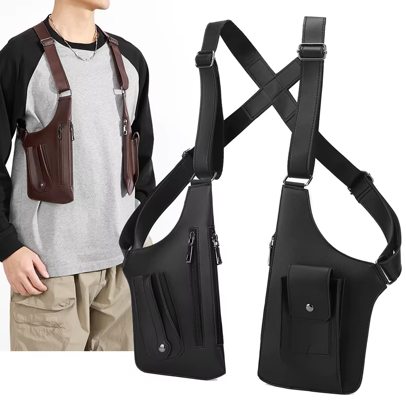 Sac de poitrine tactique extérieur multifonctionnel pour homme