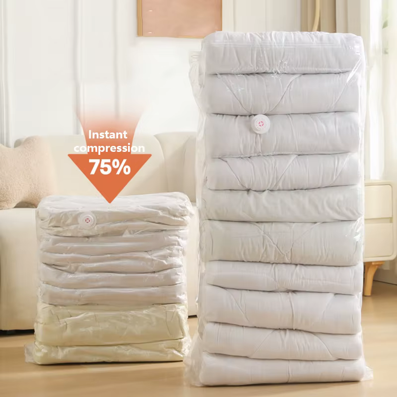 Aucune pompe requise sac de Compression sous vide pour ranger les vêtements grands sacs de rangement