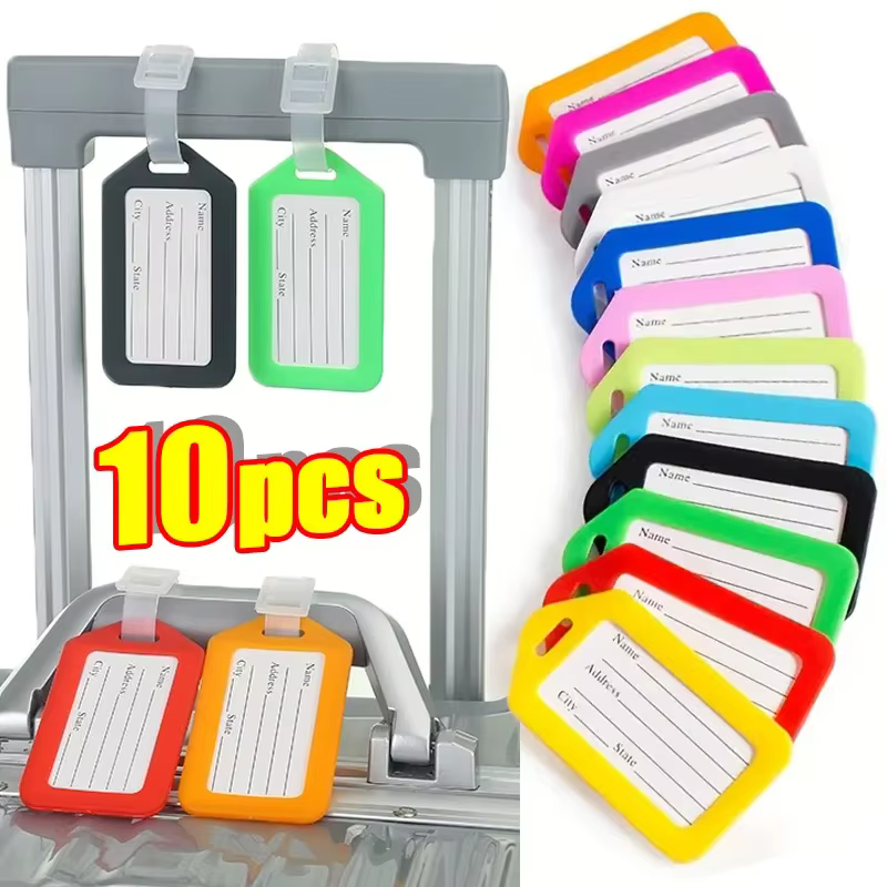 Étiquettes de Bagages Colorées pour Sac de Visite