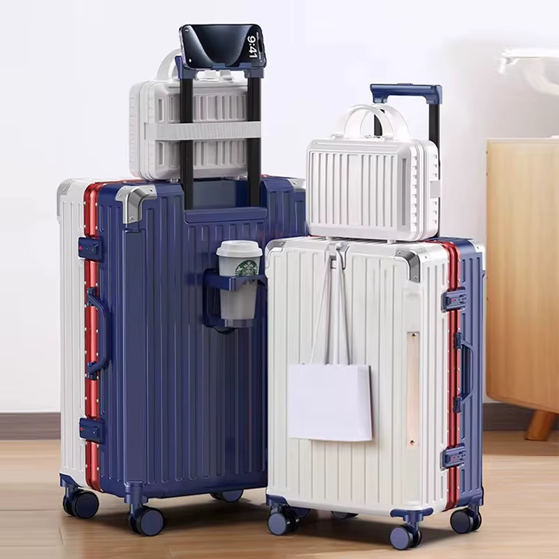 Ensemble de valises en aluminium de 20 à 30 pouces