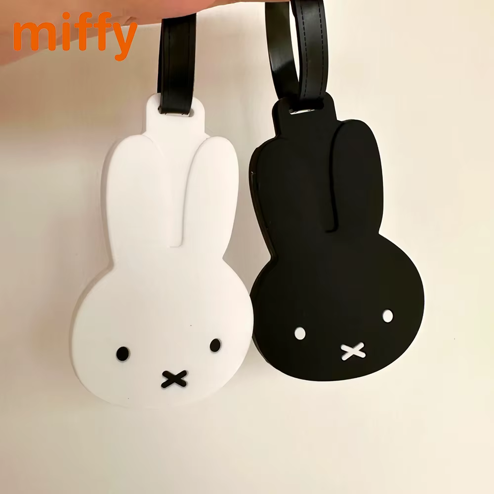 Étiquette de bagage mignonne Miffy Kawaii