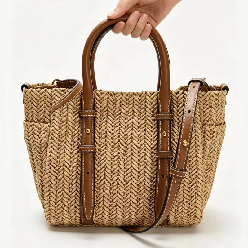 Nouveau Sac à Main Tressé en Herbe pour l'Été 2026 – Mini Sac Bandoulière Polyvalent Tendance pour le Shopping