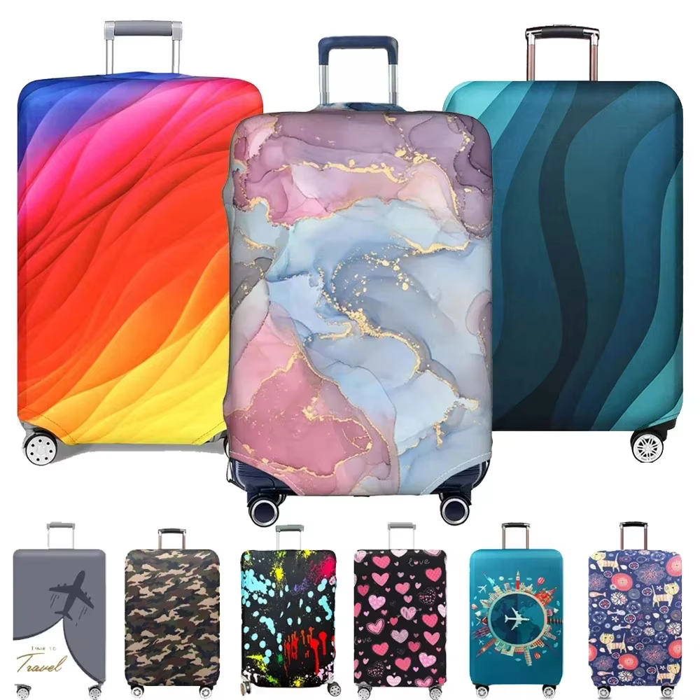 Housse de valise de voyage d'extérieur en tissu extensible