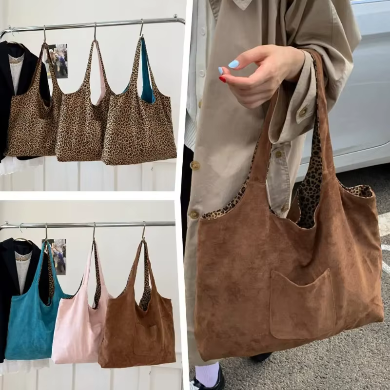Sac à bandoulière imprimé léopard pour femmes
