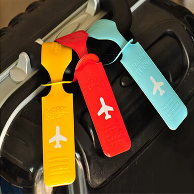 Étiquette de bagage en forme de barre