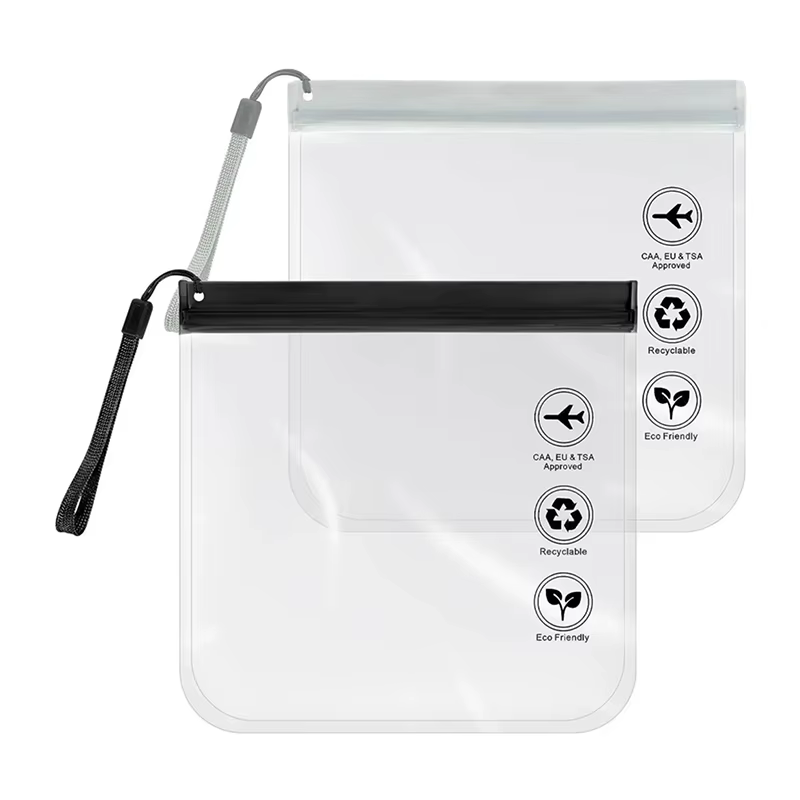 '1X 20cm bagages Transparent voyage utilisation étanche vol maquillage sac