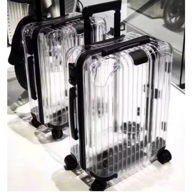 Valise transparente Internet célébrité bagages ultra-léger 20/24 pouces sacs de voyage mâle mode tendance mot de passe chariot femme 캐