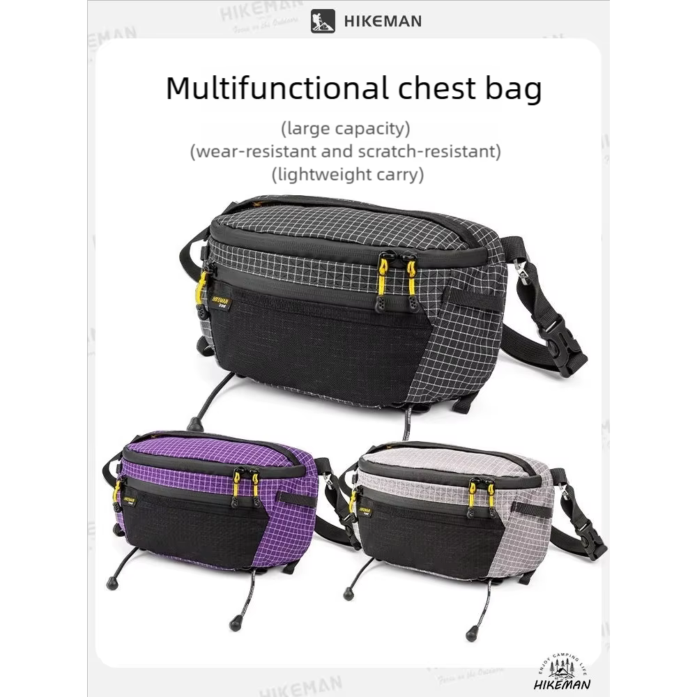 HIKEMAN sac de poitrine en plein air UHMWPE cyclisme sport sac à bandoulière randonnée voyage sac suspendu pour sac à dos Expansion améliorée V2.0