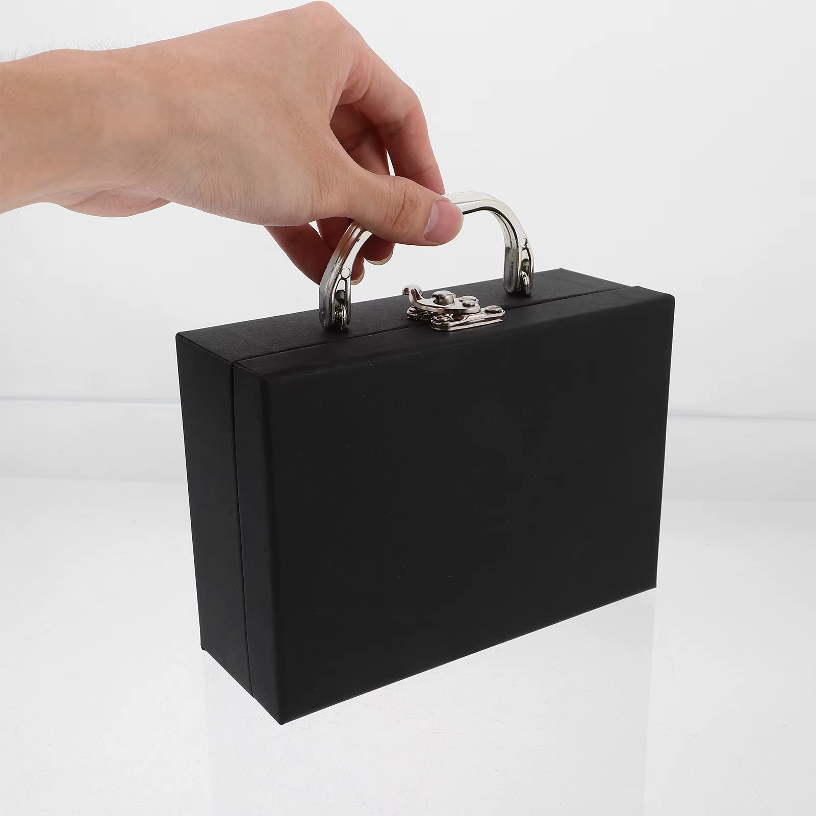 Boîte de rangement de valise en papier avec poignée