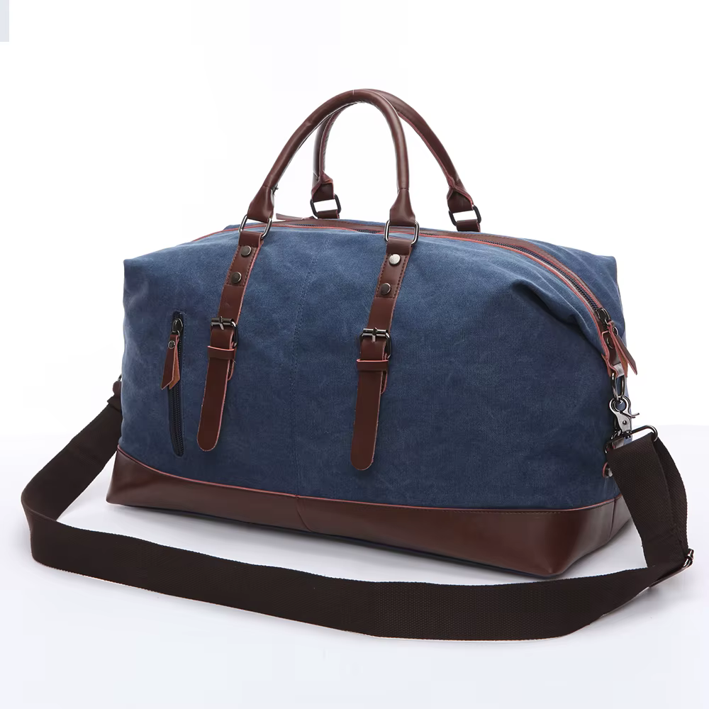 Sacs de voyage en toile et cuir pour hommes