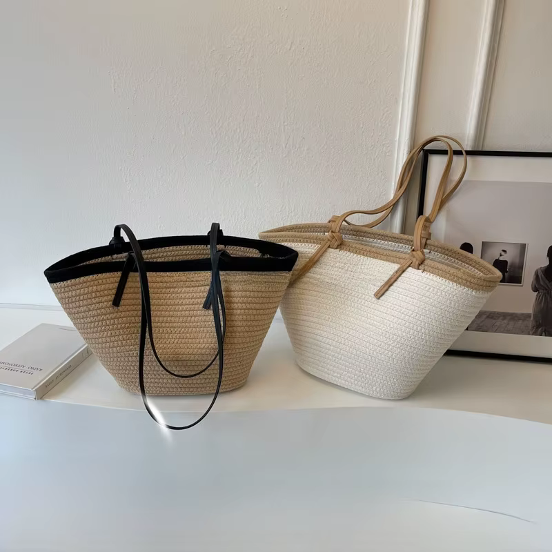 Nouveau panier de voyage tissage sac de paille femmes bandoulière plage mode sac