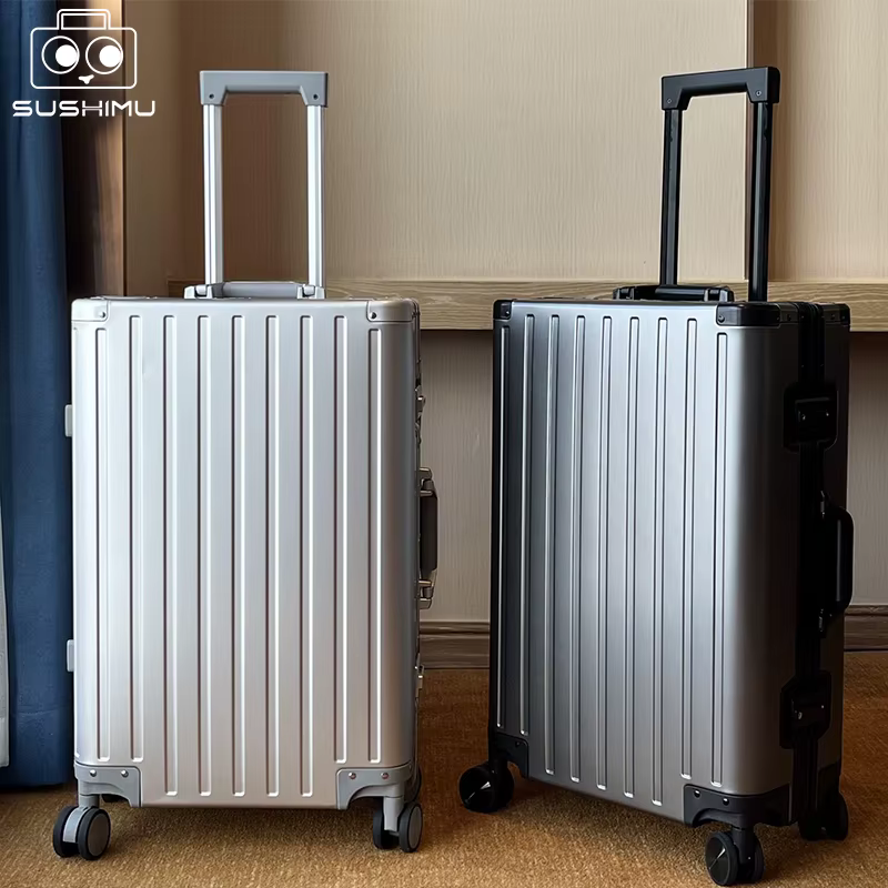 Valise en alliage d'aluminium et de magnésium pour hommes et femmes