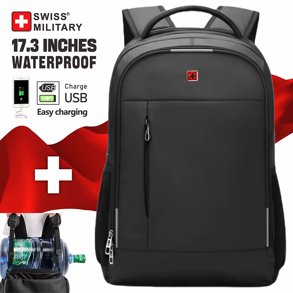 SWISS hommes sac à dos pour ordinateur portable étanche Anti-vol USB sac grande capacité mode école sac à dos voyage sac à dos sac à dos Mochila