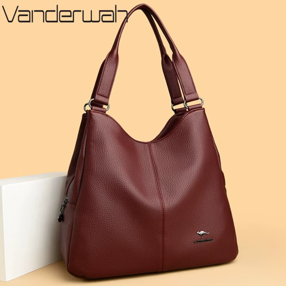 Sac Hobo à poignée supérieure en cuir pour femmes