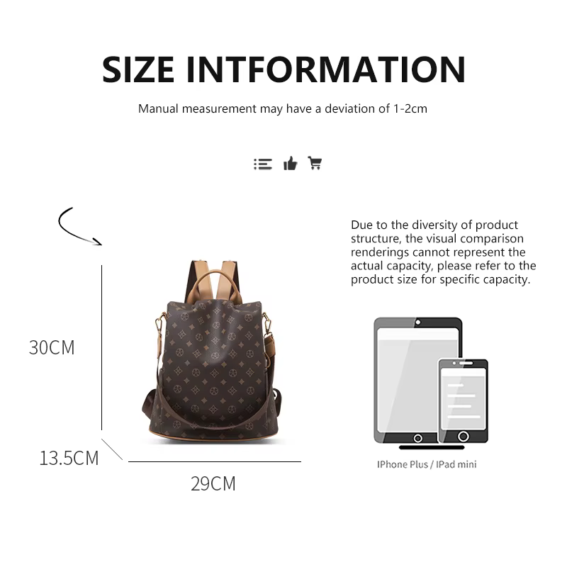 LAORENTOU sac à dos femme PVC cuir sac d'école décontracté 2025 hiver grande capacité sac de trajet haute qualité sac antivol