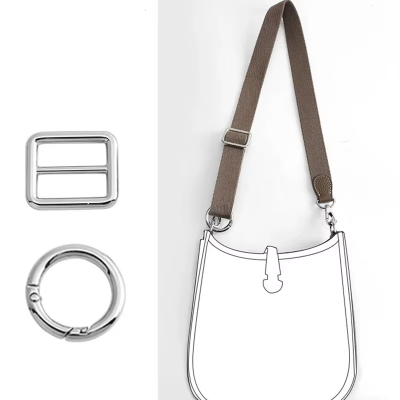 Sangle en métal pour sac à bandoulière Hermès Evelyne