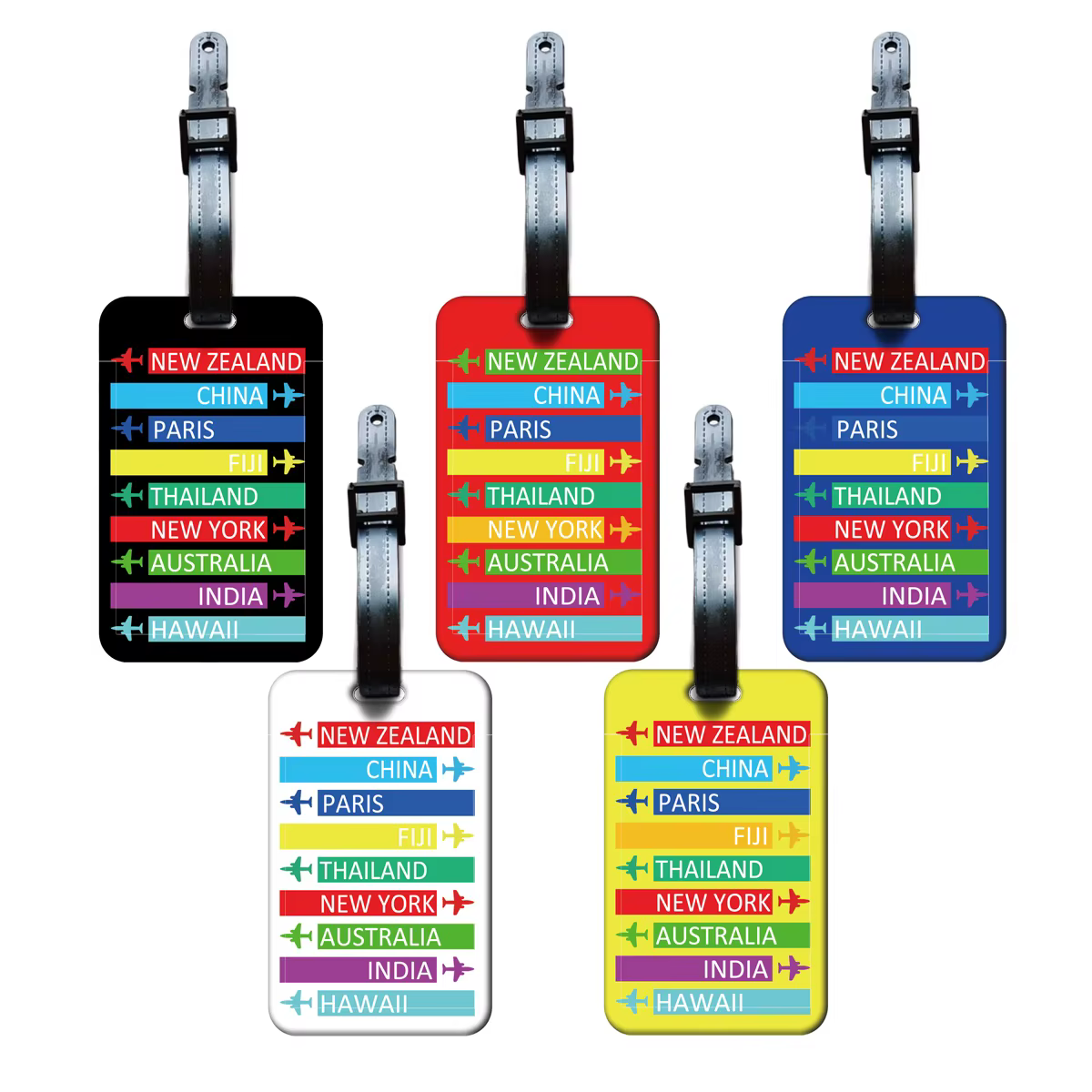 Étiquette de bagage créative