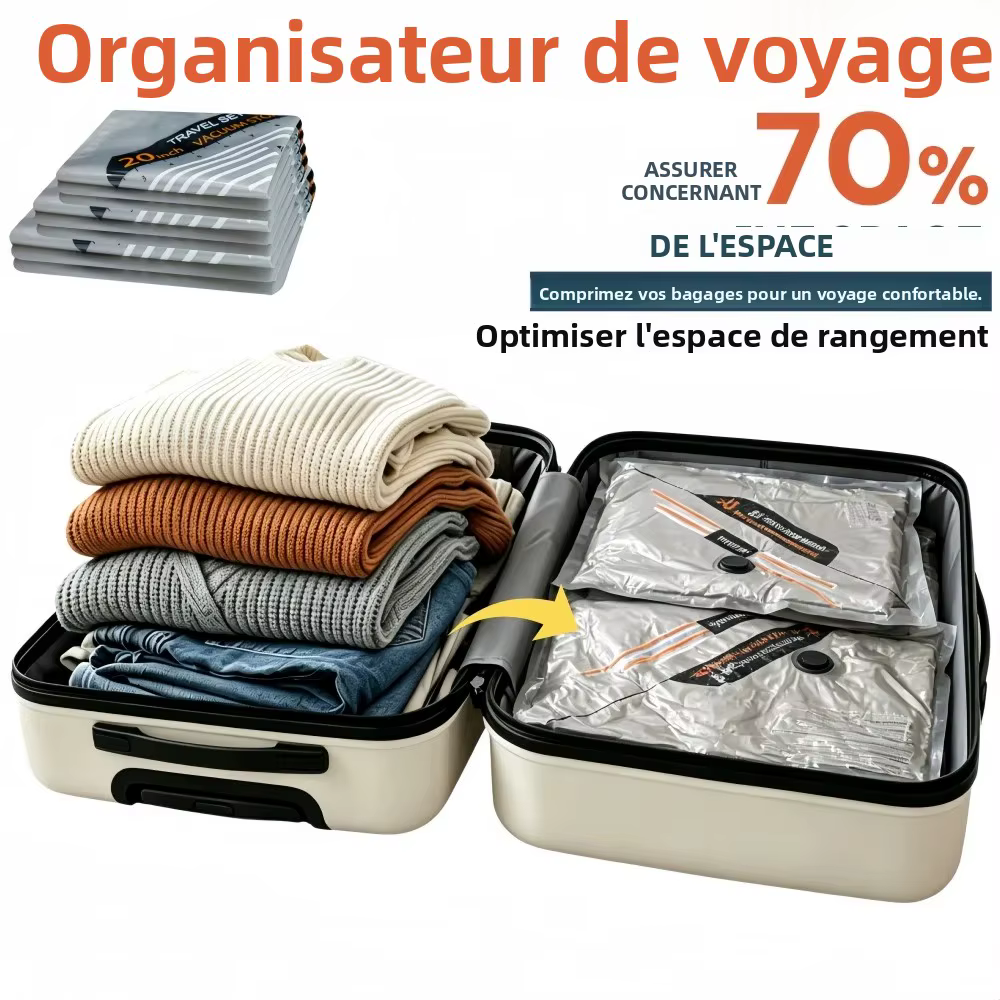 Sacs de compression sous vide pour voyage