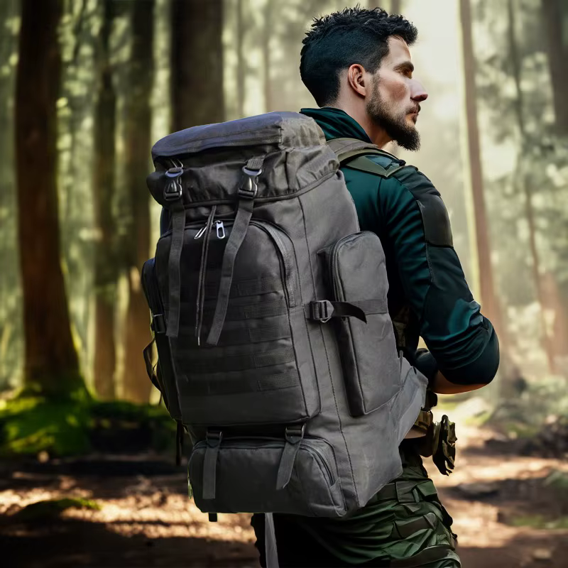 80L/100L sac d'alpinisme sac d'escalade sacs à dos tactiques grand sac à dos en plein air randonnée Camping