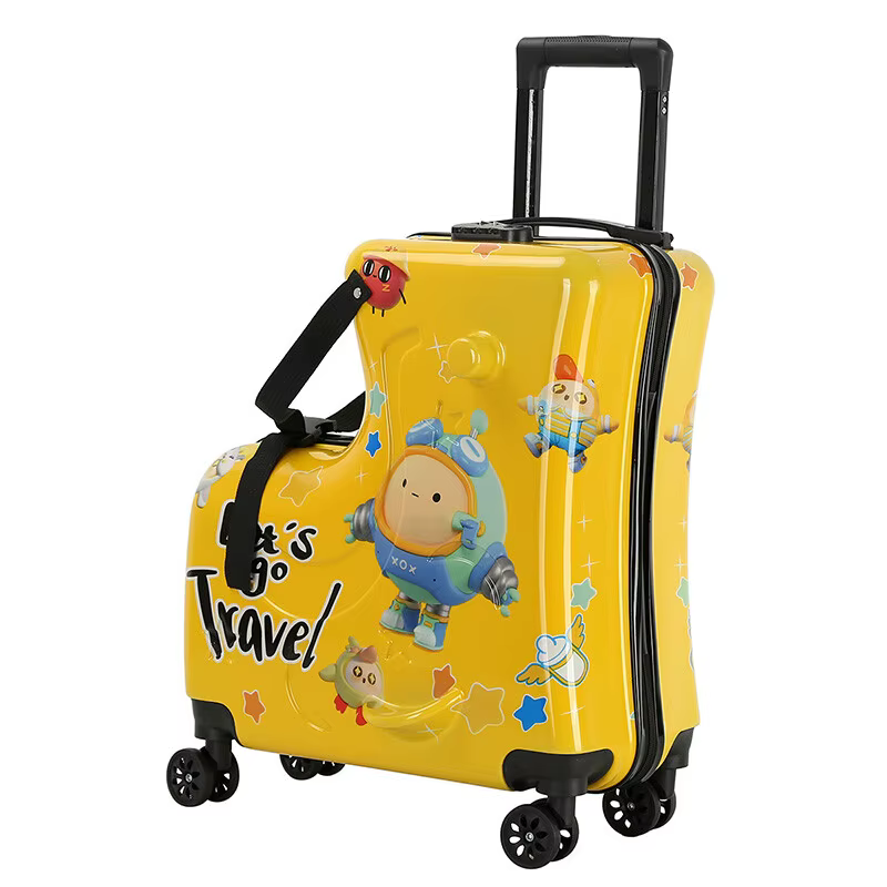 Nouvelle valise à main de dessin animé 20 pouces-bagage à serrure TSA pour enfants avec roues silencieuses