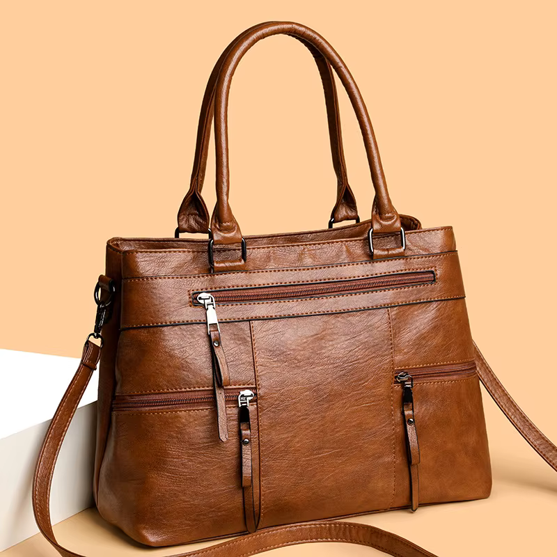 Sac à main élégant pour femmes de haute qualité en cuir sacs à poignée supérieure sac