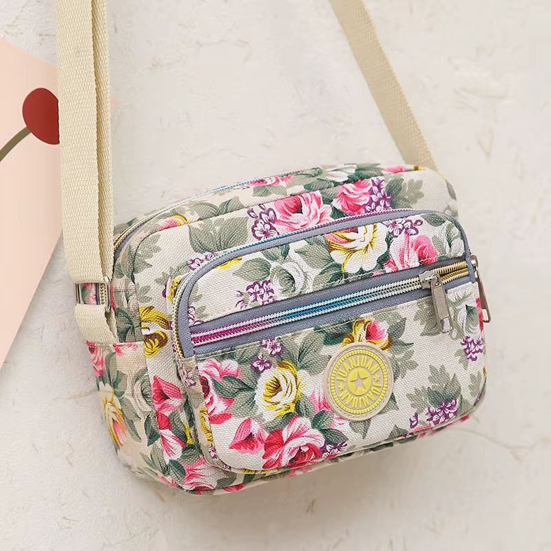 Mini sac bandoulière en toile pour femme
